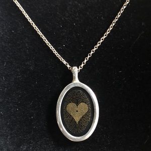 Nano I love You Stone NECKLACE 925 Sterling